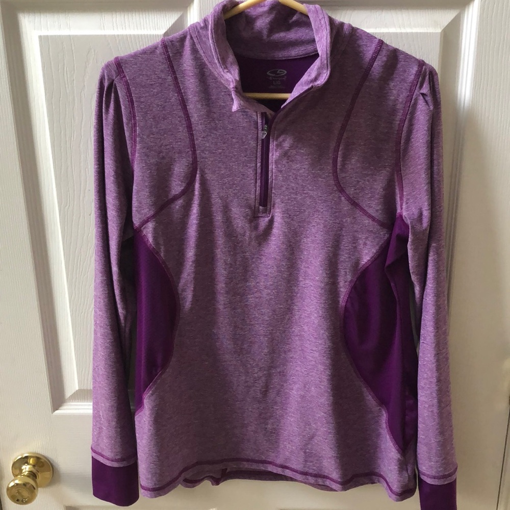 Women’s Champion 1/4 zip.  Size L